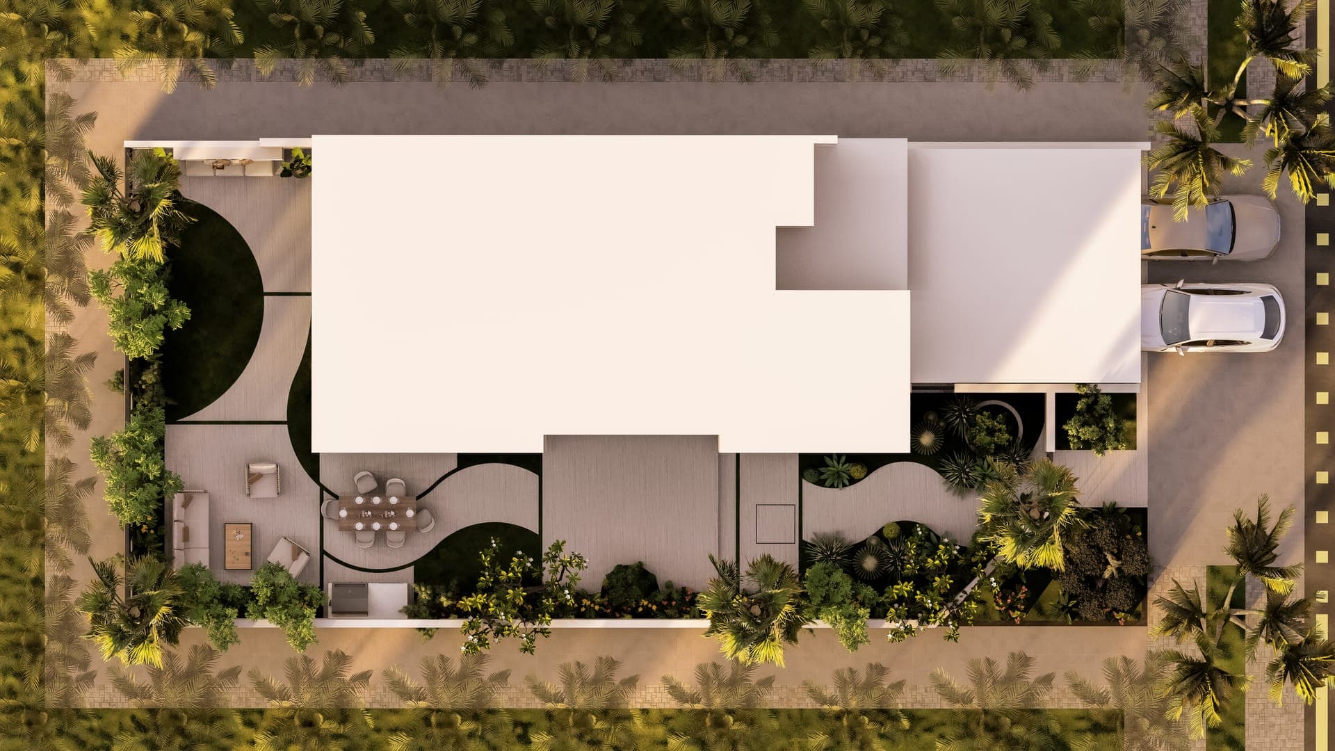 Contemporary Villa Landscape Master Plan