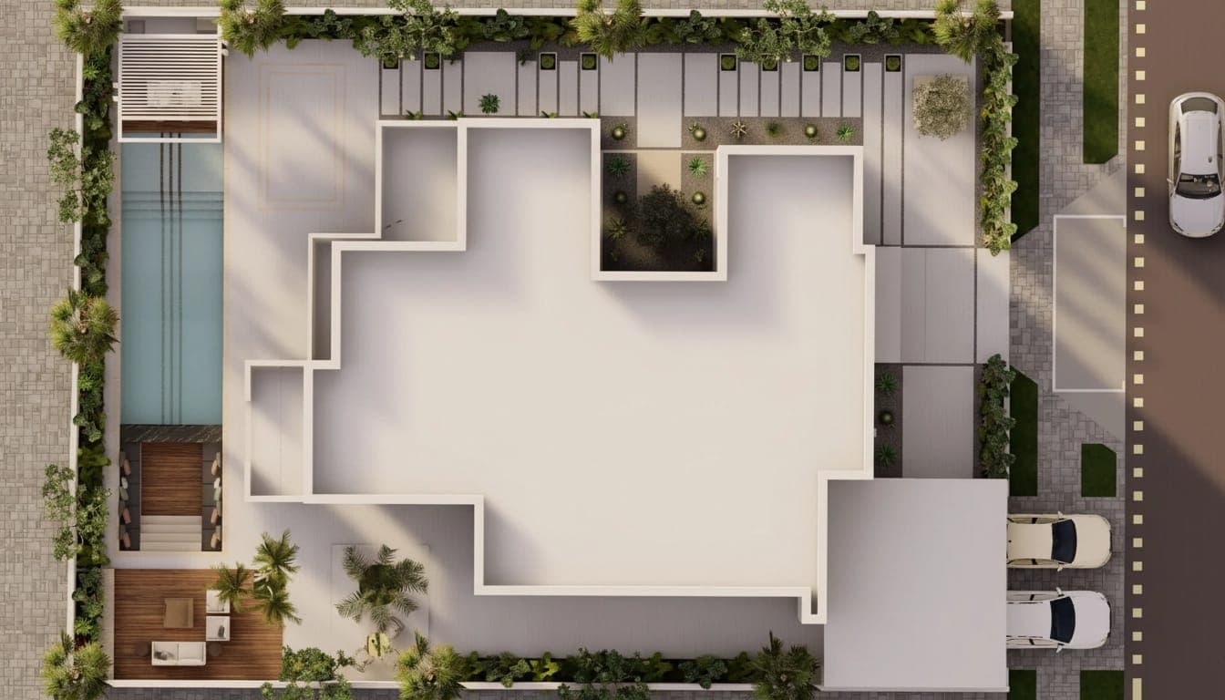Minimalist Villa & Night Garden