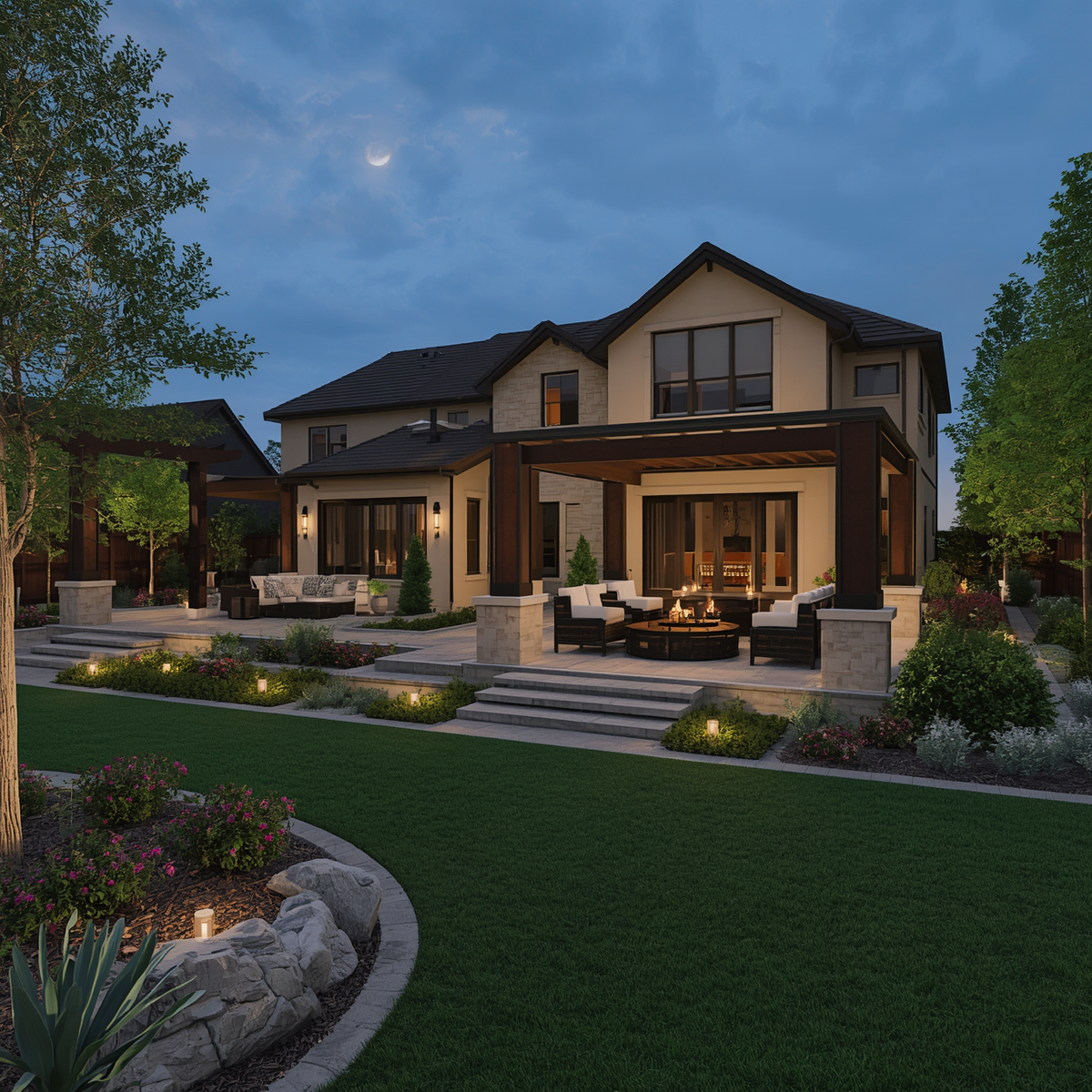 Premium landscaping services Dubai - 3D design visualisation